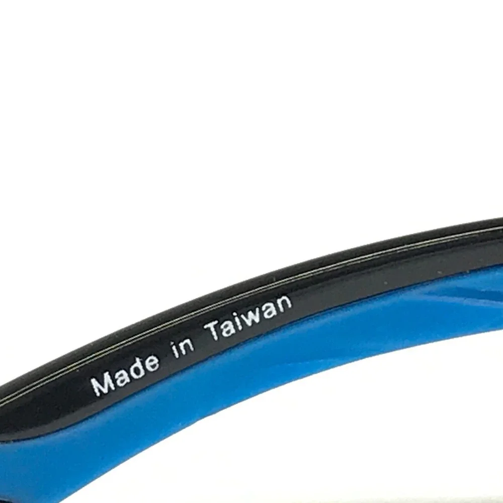 Rec Specs Athletic Goggles Frames SLAM XL #225 Polished Black Blue 55-19-135